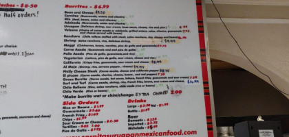 Carnitas Uruapan Mexican Food menu