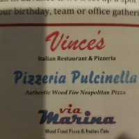 Vince's Italian menu