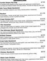 The Leonardtown Grille menu