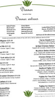 Bluegrass Sabor menu