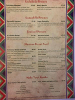 Jarochitos menu