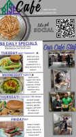 Rise Cafe menu