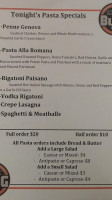 Delorenzo's The Burg Pizza menu