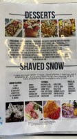 Snowbite menu