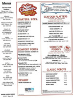 New Orleans Hamburger Seafood Co. menu