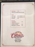 Celina's Soul Food Cafe menu