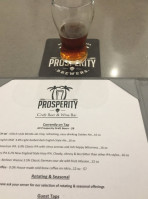 Prosperity Craft Beer Wine food