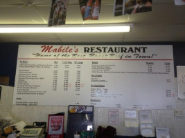 Mabile's menu