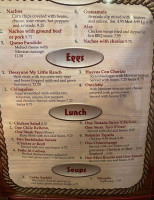 My Little Ranch menu