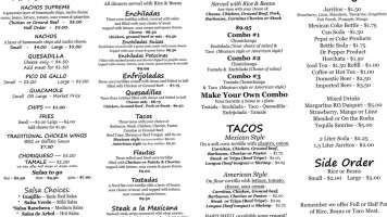 El Burrito Jarocho menu