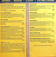 Baja Charlie's California Cuisine menu