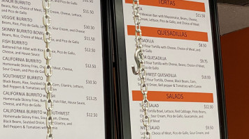 Seor Taco menu