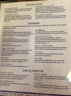 La Cantera Mexican menu