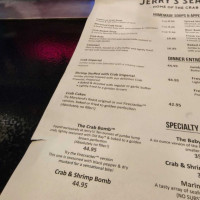 Jerry's Seafood menu