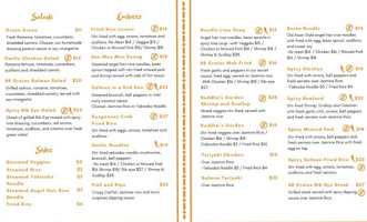 88 Grains Asian Fusion menu