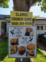 Claire's Crunch Cake outside