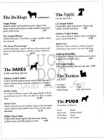Lucky Dog Sports And Grill menu