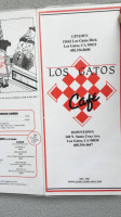 Los Gatos Cafe menu