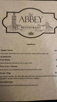 The Abbey menu