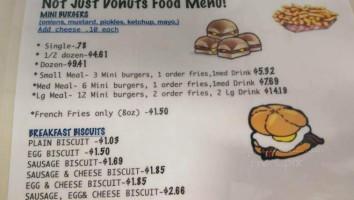 Not Just Donuts menu