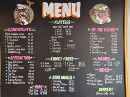 Travelers Bbq And Catering menu