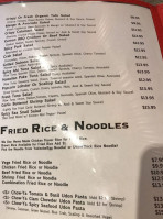 Chow-ya menu