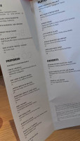 Le Côte menu