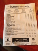Pietrio's Pizzeria menu