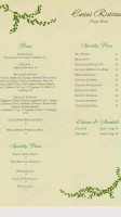 Carini Brick Oven Cafe menu