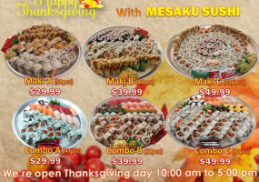 Mesaku Sushi (togo Only) food