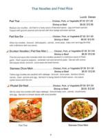 Papaya Salad Thai Food menu