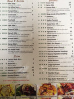 Pinellia Vegan Asian menu