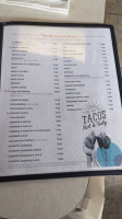 Taco La Gardenia menu