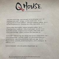Q House menu