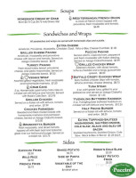 Puccini menu