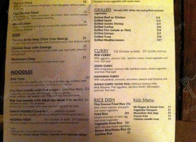 Thai Essence menu