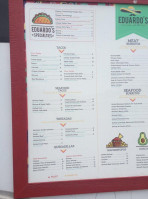 Eduardo's menu