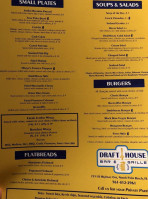 Draft House Grille menu