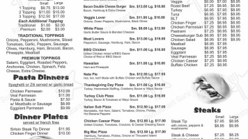 Liar's Paradise General Store Pizzeria menu