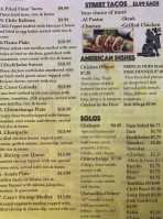 Casa Azteca menu