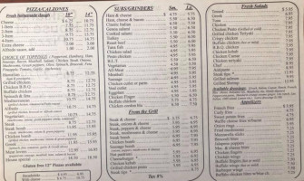 Oakland House Of Pizza menu