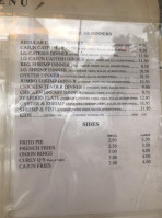 Malt Shop menu