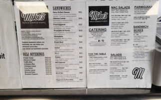 Mike's Pasta Sandwich Shoppe menu