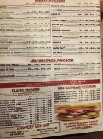 Amato Bros. menu