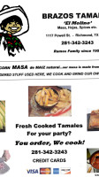 Brazos Tamales food