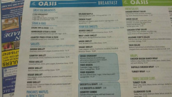 Oasis menu