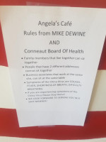 Angela's Cafe menu