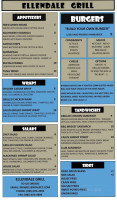 Ellendale Country Club menu