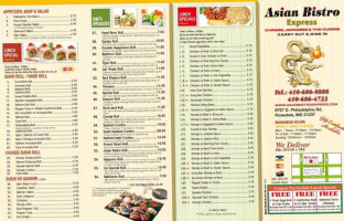 Asian Bistro Express menu