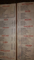 China One menu